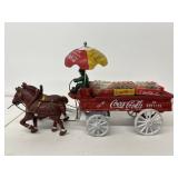 Cast-iron Coca-Cola horse-drawn wagon