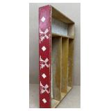 Flatware wooden box with windmill design