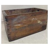 Wooden ammunition, advertising box