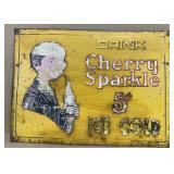 Cherry Sparkle Advertising Sign