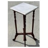Marble top square table