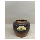 West Virginia glaze pottery vase