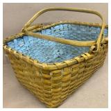 Early Painted Farm Basket