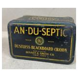 Crayola crayon advertising tin