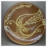 Redware Charger by Henderson, Slipware