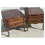 (2) Delwood furniture end tables with drawers