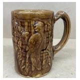 Brown stoneware mug