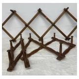 (2) expandable jacket or coat racks