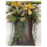 Metal wall hanging flower decoration