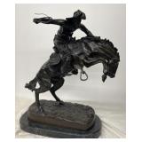 F. Remington "Bronc Buster" Bronze Replica