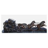 MASSIVE "Stage Coach" Bronze after Charles Russell
