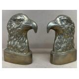 Eagle Brass Bookends, 8" tall