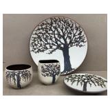 LASSE BICK DANMARK hand painted plates and cups