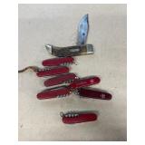 Case knife as is and Swiss pocket knives