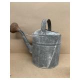 Galvanized water and can