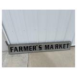 Farmers market sign