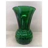 Anchor hockin green glass vase