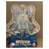 Illuminated Christmas tree top angel vintage
