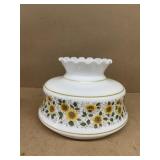 Sunflower glass lampshade 7 inches