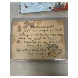 Early 1900s Valentine postcards star piano