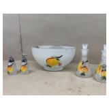 Gay fad, handpainted, salad, bowl, oil and