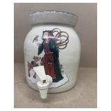 Stoneware iced tea jug Christmas design