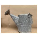 Galvanized watering can