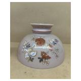 Victorian hand-painted satin shade