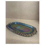 Carnival, glass butter dish