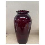 Ruby, red vase