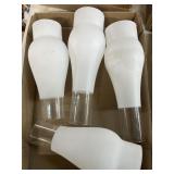 Frosted lamp chimneys