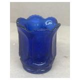 Cobalt blue tooth stick holder