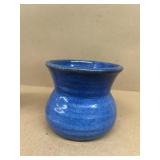 MK thalls blue stoneware vase