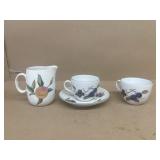 Porcelain royal Worchester, teacup saucer, and
