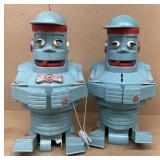 Sad-glad ventriloquist hand operated robots