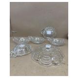 Indiana glass leaf bowls