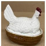 GERMAN Hen on nest, Early, Bisque