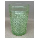 Uranium green glass cup