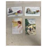 Early 1900s James Whitcomb Riley postcards with