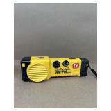 AM FM radio, flashlight