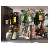 Collectible small liquor bottles (empty)