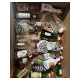 Miniature collectible liquor bottles empty