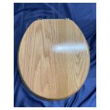 Wooden toilet seat