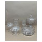 Clear glass glasses bowl compote