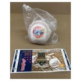 Houston Astros stamped baseball and 1997 A