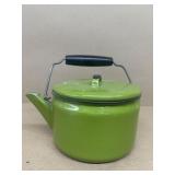 Enamel coffee pot green