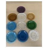 (10) colored, collectible animal and other d