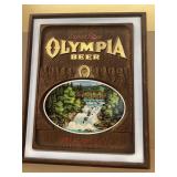 Olympia beer plastic advertising sign