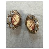 Cameo earrings