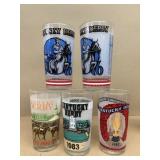 Kentucky Kentucky Derby glasses 1983, 1982, 1